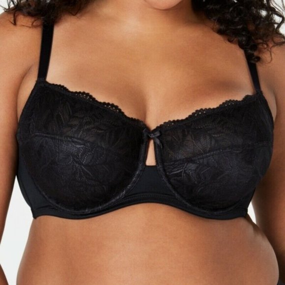unlined lace bra plus size